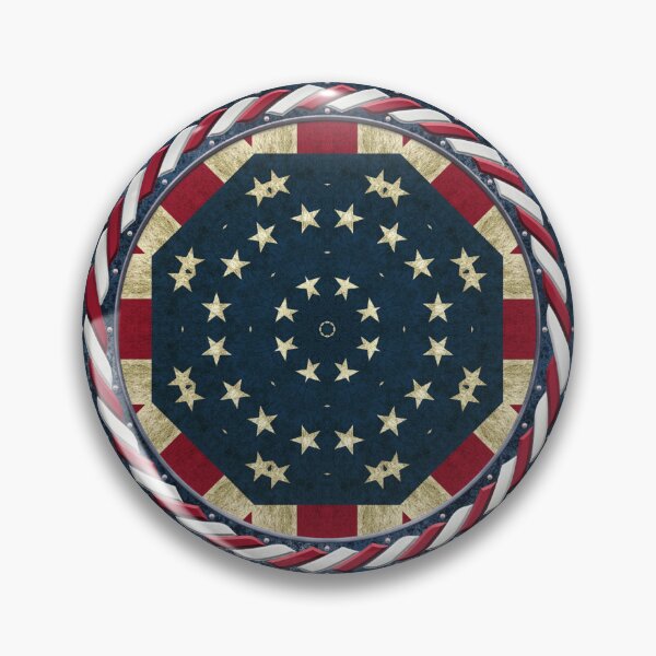 Artikelvorschau, Kaleidoscope July 4th Stars and Stripes in Celtic Circle Frame 14 entworfen und verkauft von Swabcraft.