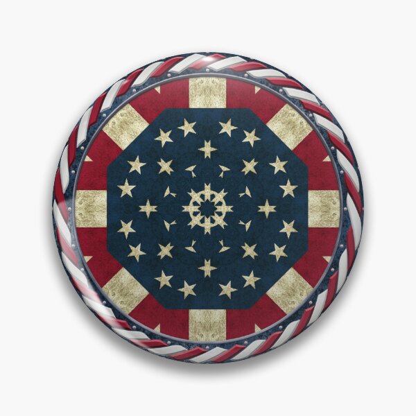 Artikelvorschau, Kaleidoscope July 4th Stars and Stripes in Celtic Circle Frame 15 entworfen und verkauft von Swabcraft.