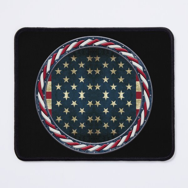 Item preview, Kaleidoscope July 4th Stars and Stripes in Celtic Circle Frame 20 designed and sold by Swabcraft.