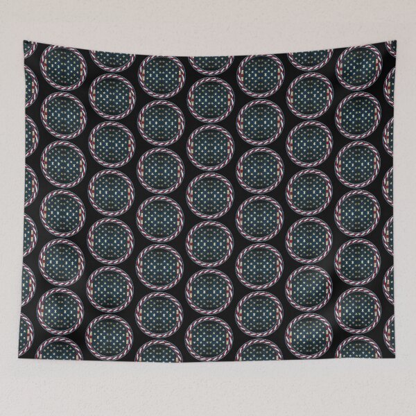 Item preview, Kaleidoscope July 4th Stars and Stripes in Celtic Circle Frame 20 designed and sold by Swabcraft.