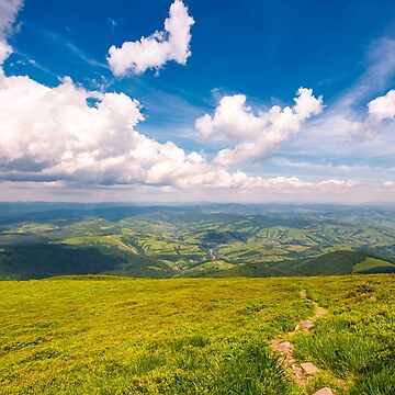 Artwork thumbnail, path through the mountain ridge by mike-pellinni