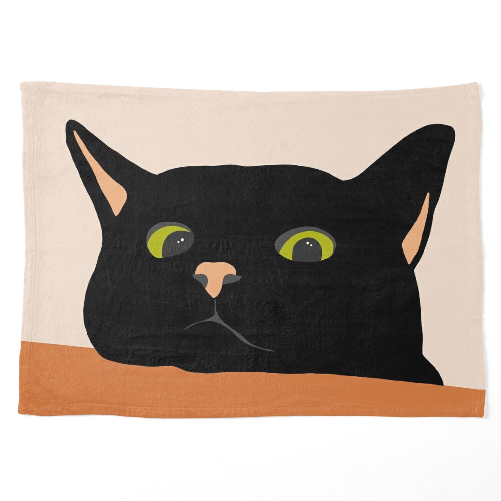 The Curious Cat, Black Cat, Funny Pets, Kitten, Cute Animals, Bohemian  Eclectic Painting Mouse Pad for Sale by 83oranges