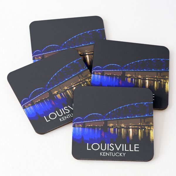 Item preview, Big Four Bridge, Louisville, Kentucky, USA, Travel Print designed and sold by summattodraw.