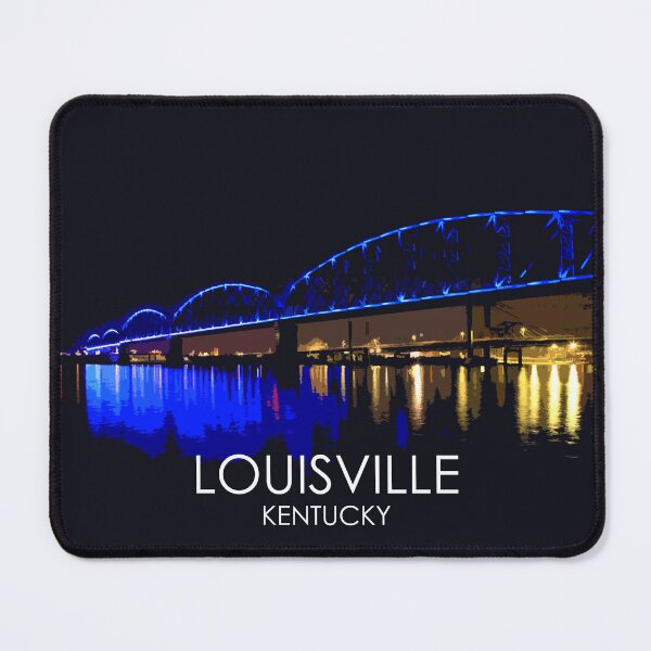 Item preview, Big Four Bridge, Louisville, Kentucky, USA, Travel Print designed and sold by summattodraw.
