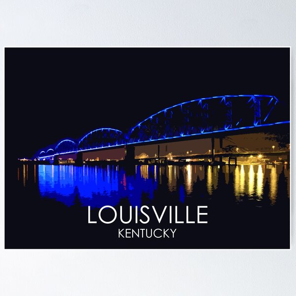 Louisville skyline, Kentucky Throw Blanket by DimDom