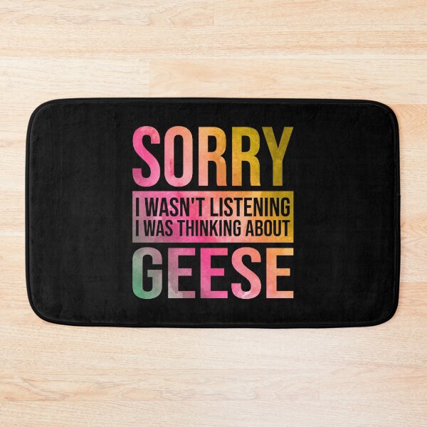 Item preview, Goose Funny Thinking About Geese in Watercolor designed and sold by XCIV.