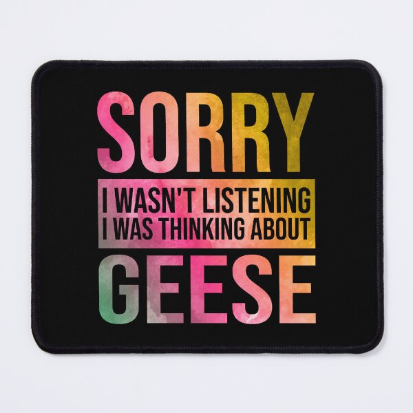 Item preview, Goose Funny Thinking About Geese in Watercolor designed and sold by XCIV.