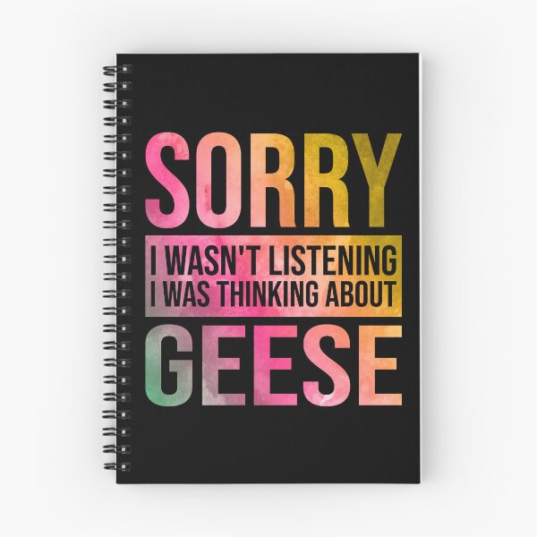 Item preview, Goose Funny Thinking About Geese in Watercolor designed and sold by XCIV.