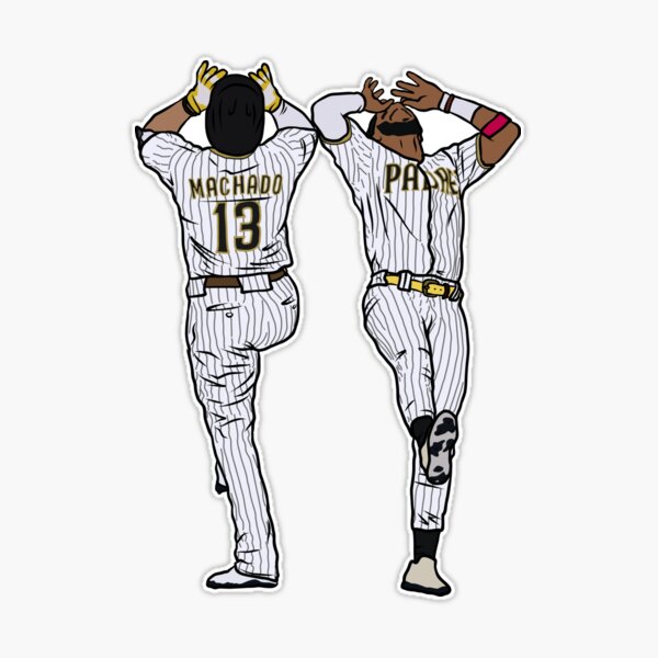 Manny Machado and Fernando Tatis Jr. Celebration Sticker for Sale by  RatTrapTees