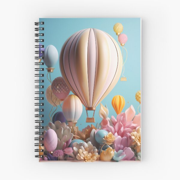Item preview, Flowery balloon ride designed and sold by PoppinArtFox.