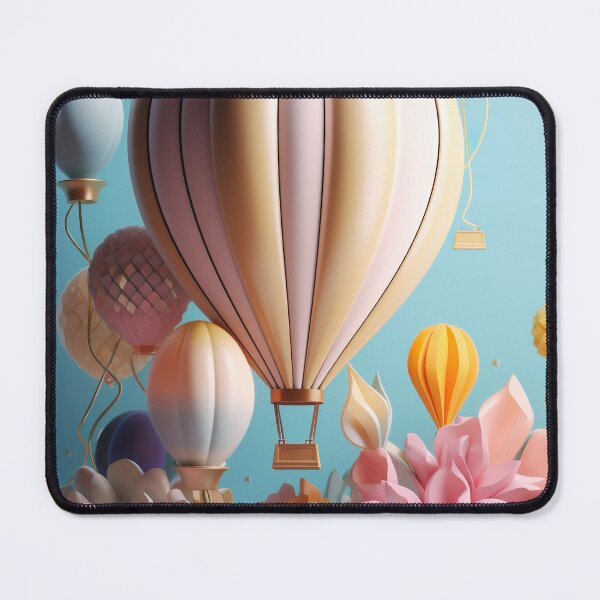 Item preview, Flowery balloon ride designed and sold by PoppinArtFox.
