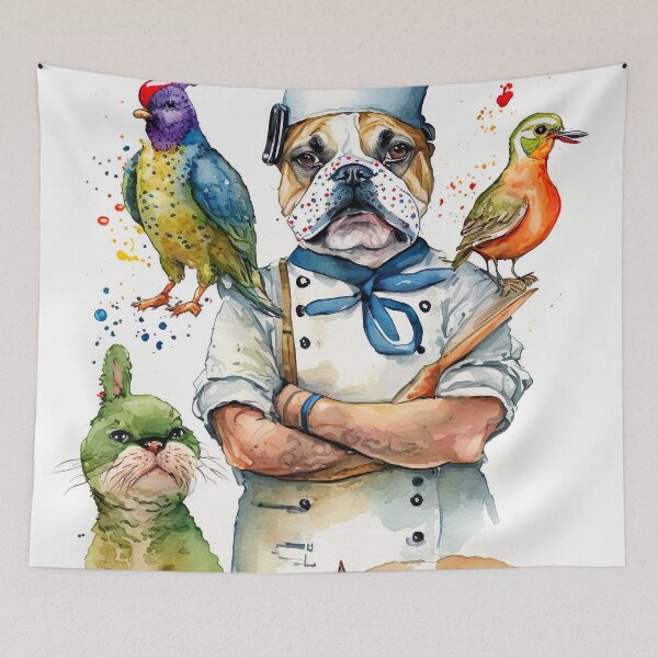Item preview, Chef Dog designed and sold by InkspireWay.