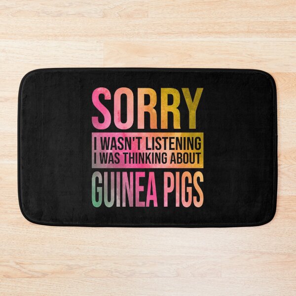 Item preview, Guinea Pig Funny Thinking About Guinea Pigs in Watercolor designed and sold by XCIV.