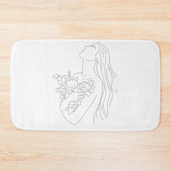 Item preview, Line Art Woman With Flowers designed and sold by Mirosi-S.