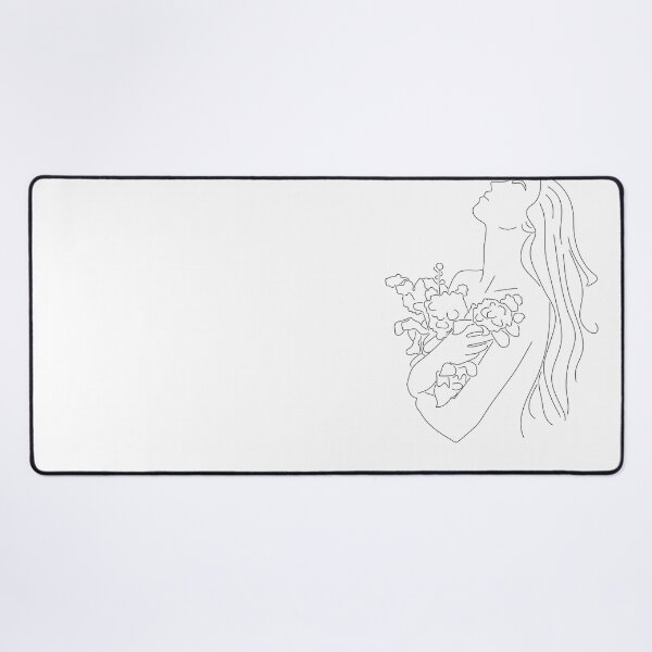 Item preview, Line Art Woman With Flowers designed and sold by Mirosi-S.