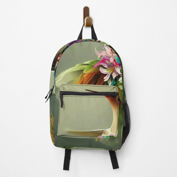 Item preview, Antropomorphic Hummingbird Wearing Dress of Flowers designed and sold by thematics.