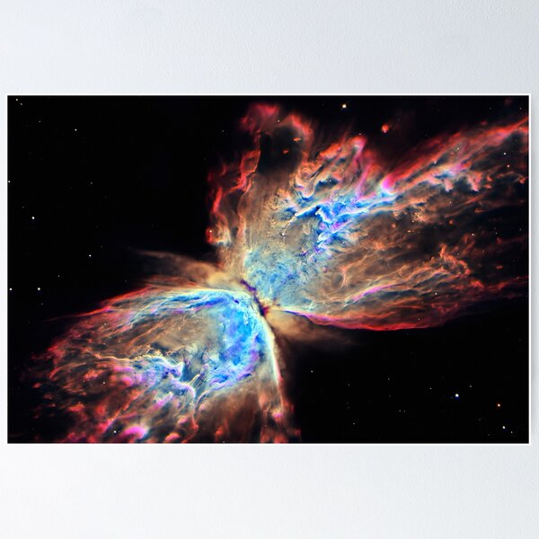 Butterfly Nebula Hubble Space Image Poster