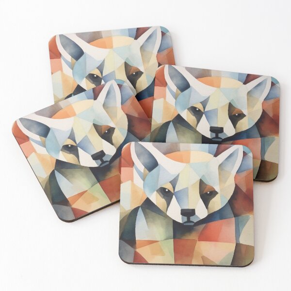 Item preview, cubist style panda watercolor 3 designed and sold by FlaskLab.