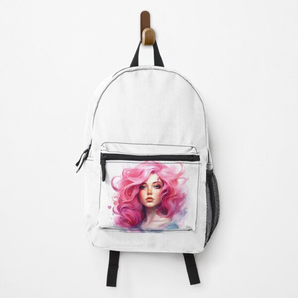 Item preview, Pink Haired Beautiful Lady designed and sold by CATWOLF AI.