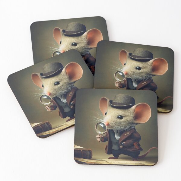Item preview, Antropomorphic Mouse Dressed as a Detective designed and sold by thematics.