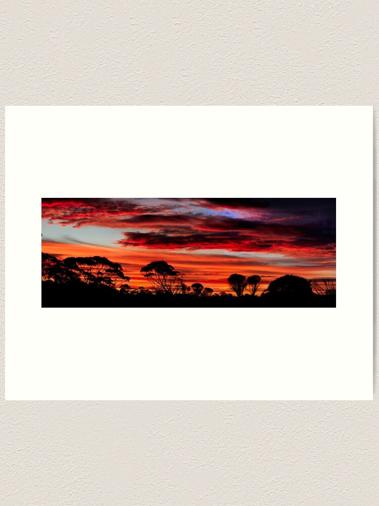 Thumbnail 2 of 3, Art Print, Australian Outback Sunset Photo designed and sold by Truthseekmedia.