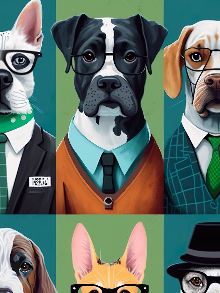 Thumbnail 3 of 3, Scarf, Professional Dogs designed and sold by InkspireWay.