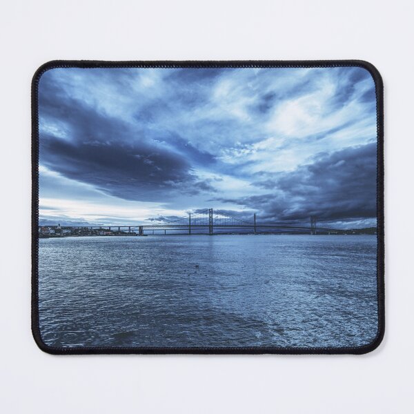 Item preview, Illuminated Majesty: The New Forth Bridge Amidst a Sky and Ocean Contrast designed and sold by NatureSouvenirs.