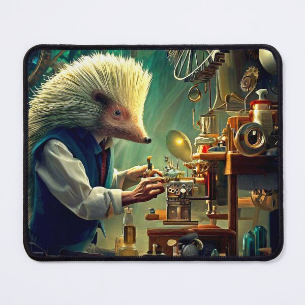 Item preview, Antropomorphic Hedgehog Inventor designed and sold by thematics.