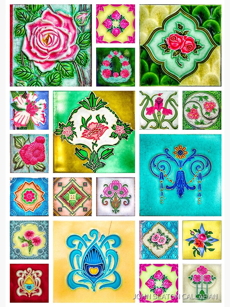 Singapore, Peranakan Tiles, rectangular 4