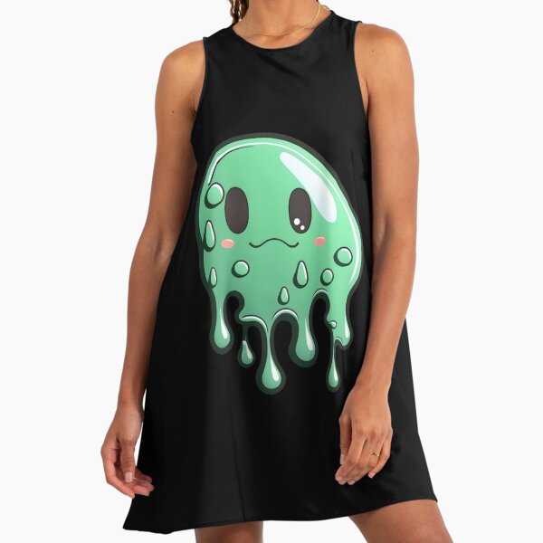 green dress outfit for wedding Slime Stripe Hemp Dress S main image 1