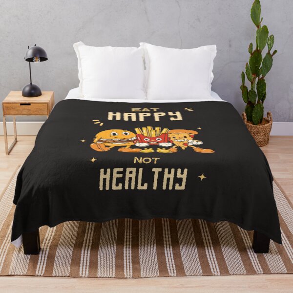 Item preview, Eat happy not healthy designed and sold by Prahaano Designs.