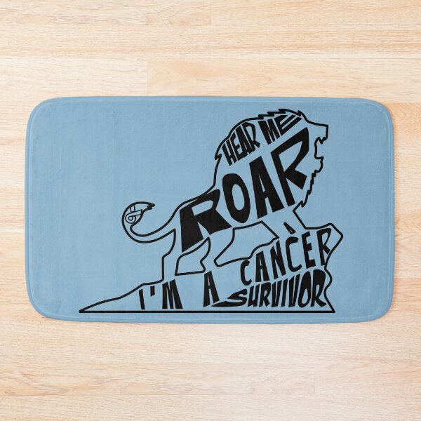 Item preview, prostate cancer Awareness light blue ribbon hear me roar I am a cancer survivor   designed and sold by shaderepublic.