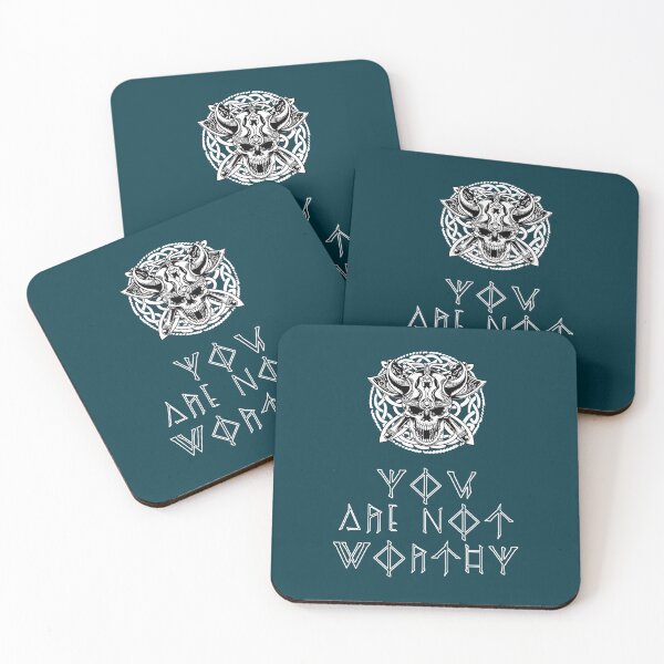 Item preview, You Are Not Worthy Viking quote   designed and sold by juanittantorres.