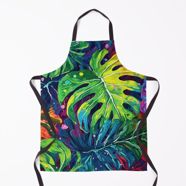 Item preview, Rainbow monstera pattern designed and sold by BloodRubyz.