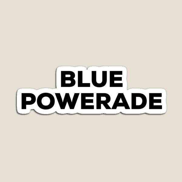 XS Blue Powerade Bottle  Magnet for Sale by Kelly Meehan