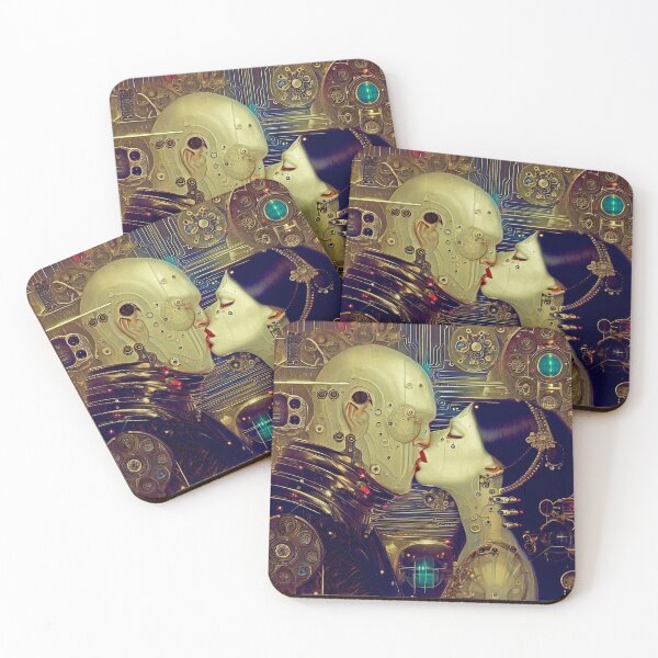 Item preview, Futuristic Interpretation of Kiss Painting designed and sold by thematics.
