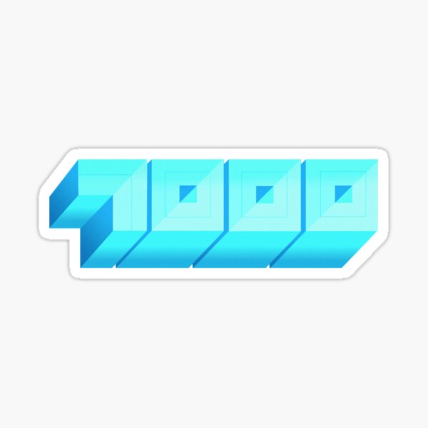 Blue Chips 7000 Sticker