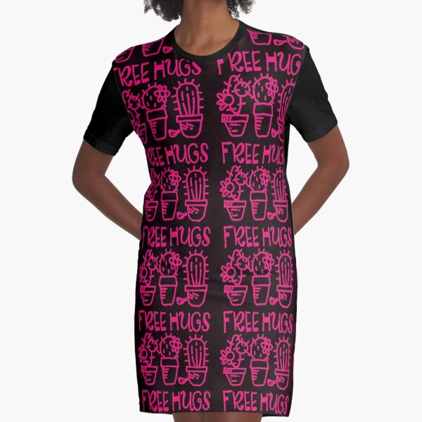 Free hugs my love Graphic T-Shirt Dress