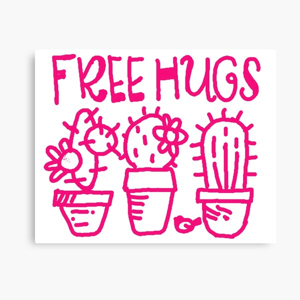 Free hugs my love Canvas Print