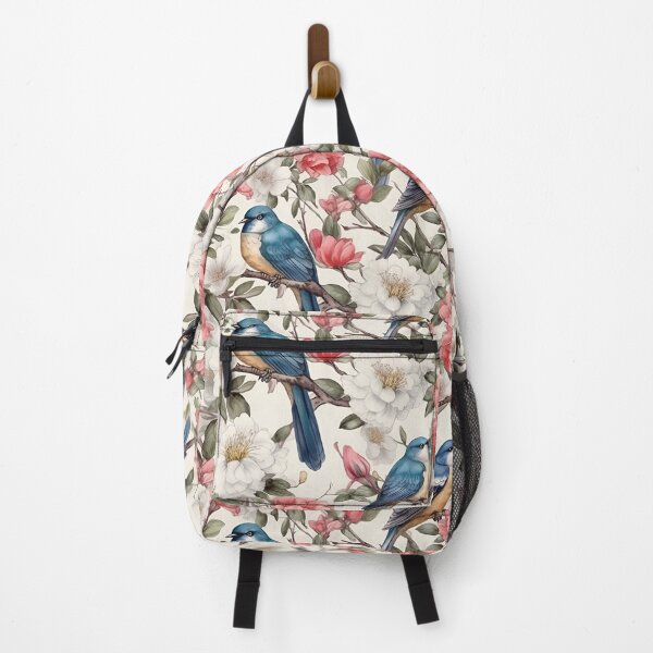 Item preview, Vintage Cherry Blossom & Bird Pattern Artwork designed and sold by EnchantedPixel3.