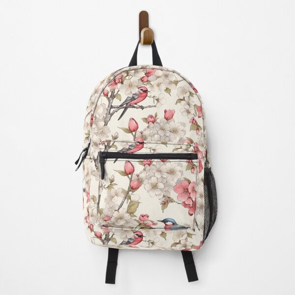 Item preview, Vintage Cherry Blossom & Bird Pattern Artwork designed and sold by EnchantedPixel3.