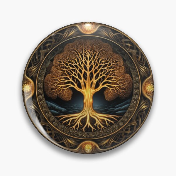 Artikelvorschau, Tree from Norse Mythology | White | Golden Yggdrasil entworfen und verkauft von FantasySoul.