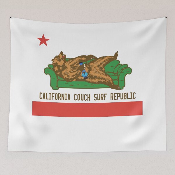 Item preview, República de surf de sofá de California designed and sold by BuzzDalways.
