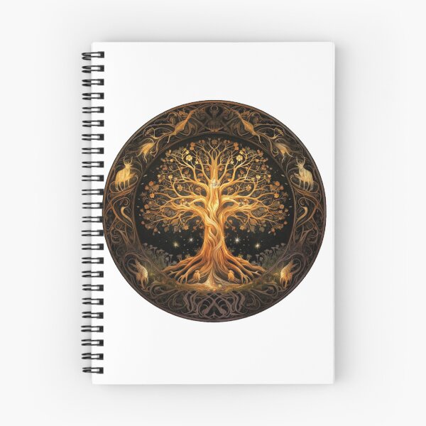 Artikelvorschau, Sacred Yggdrasil Tree from Old Norse Cosmology | White & Golden entworfen und verkauft von FantasySoul.