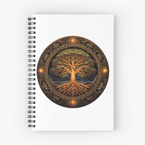 Artikelvorschau, Viking Mythology | White | Golden Yggdrasil Tree entworfen und verkauft von FantasySoul.