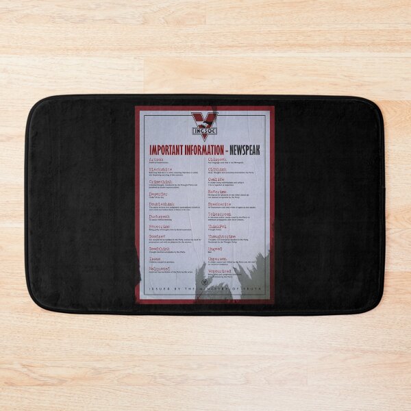 Item preview, Newspeak list poster designed and sold by moviemaniacs.