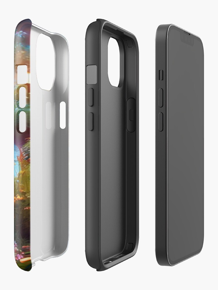 Thumbnail 2 of 4, iPhone Case, The Path, A Rainy Evening designed and sold by cokemann.
