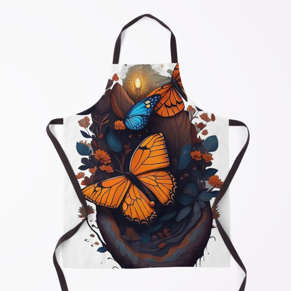 Item preview, a butterfly sitting on a tree with a burning candle designed and sold by Sanan Israyilli.