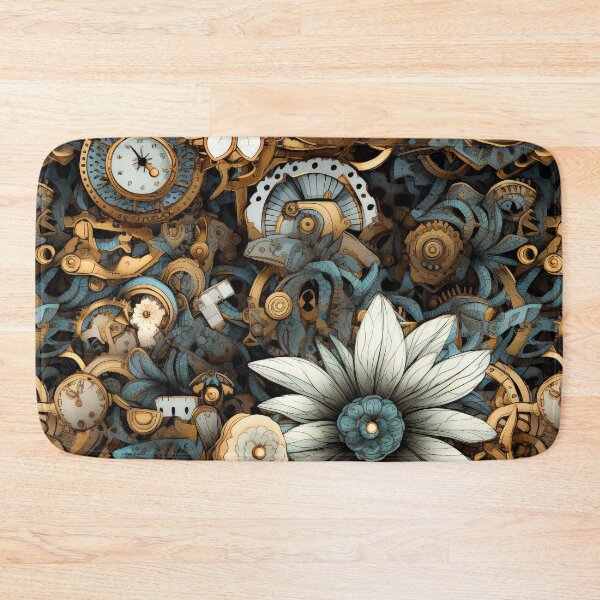 Item preview, Field of Blooming Flowers 07 - Steampunk Edition designed and sold by TheOddBotShop.