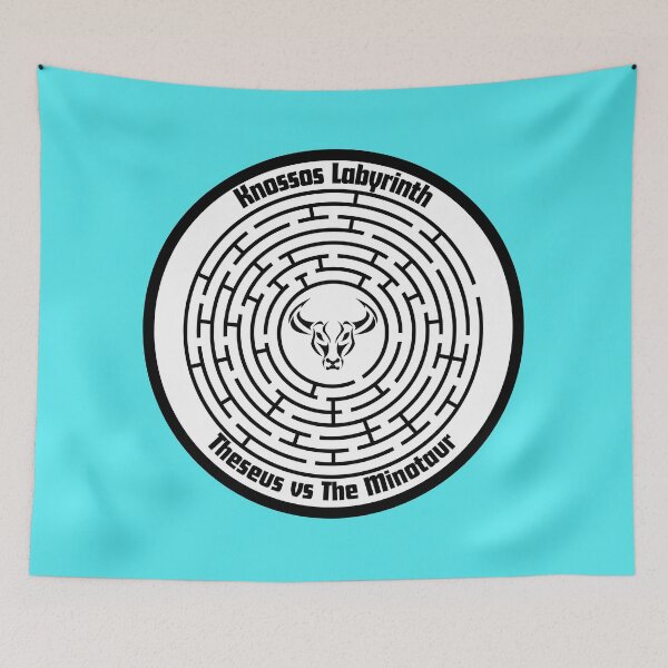 Item preview, Knossos Labyrinth Theseus vs The Minotaur designed and sold by Cleanthes.